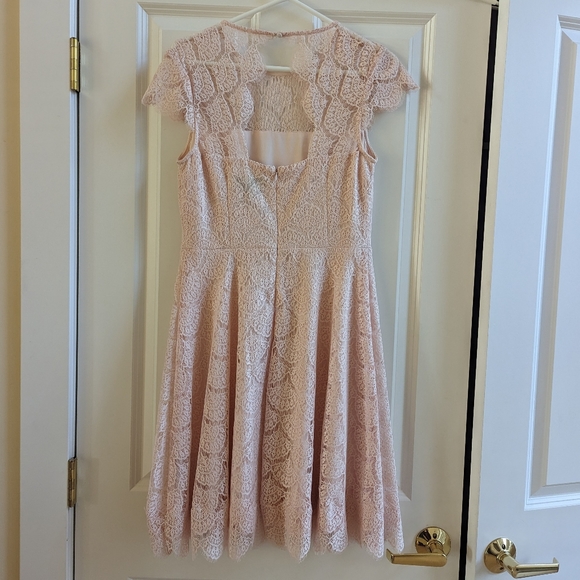 NWOT never worn Jessica Simpson pale pink lace mini dress in size 8 - Picture 2 of 6